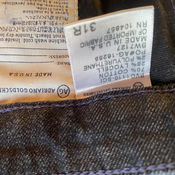 AG Adriano Goldschmied the Stilt cigarette jeans 31R - Picture 3 of 6